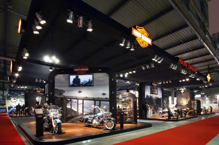 米兰 Harley-Davidson 模块化商店-12