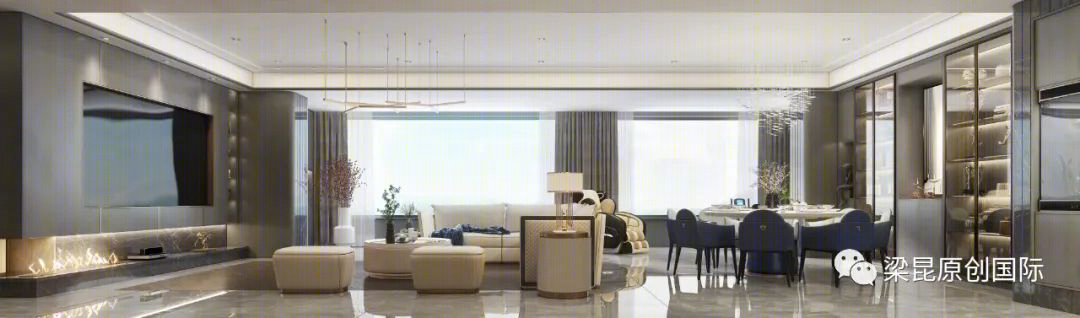 中建之星 260㎡轻奢多彩空间,诠释现代生活品味-2