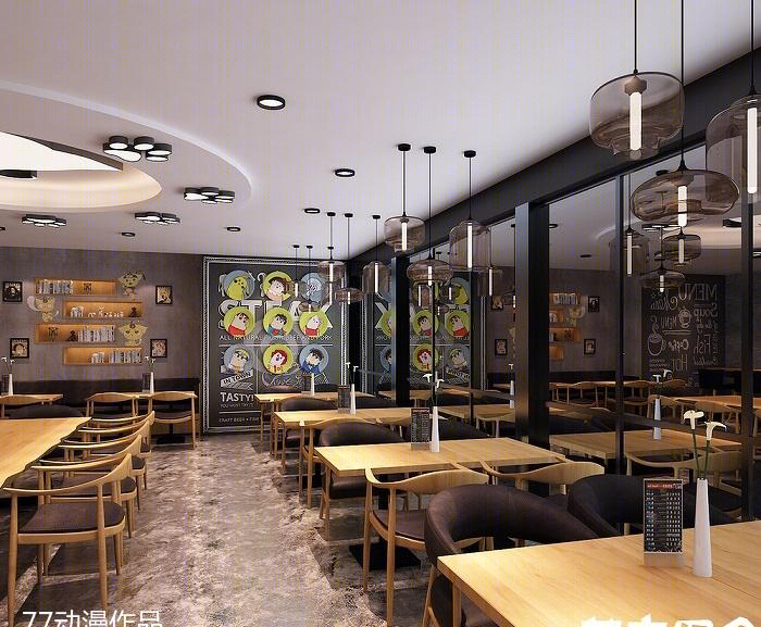 
艾奇轻食门店设计图 -8