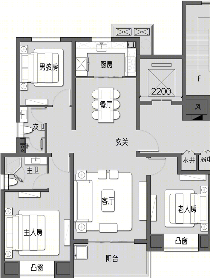 温州瑞安都会外滩样板房-20