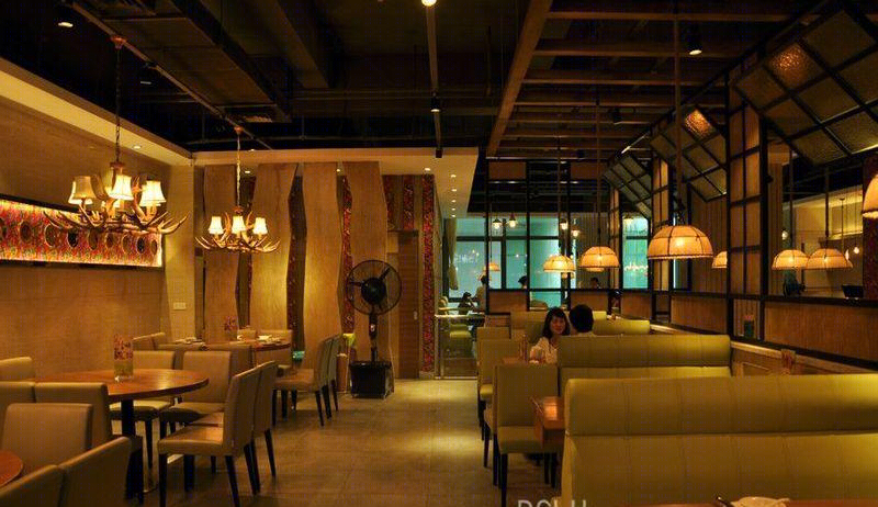 粗米淡茶粗粮馆餐厅装饰设计(壹海城店)实景照片-15