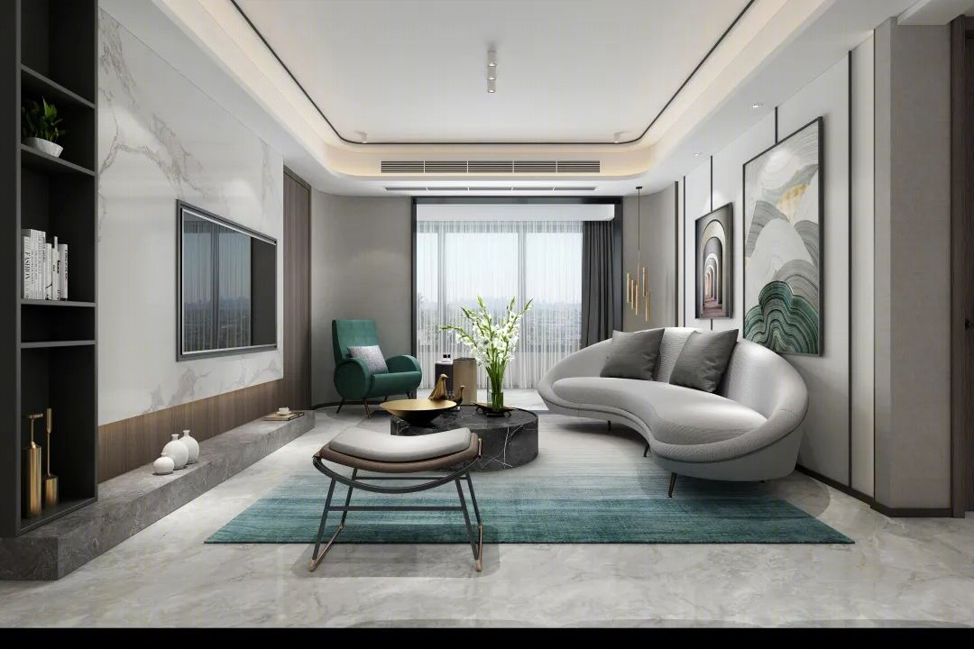 武汉美联城仕 | 轻奢生活空间，打造多属性复合客厅-15