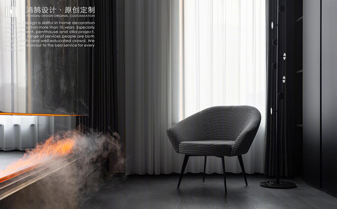 黑白交融的 240m²纯粹生活美学之家-27