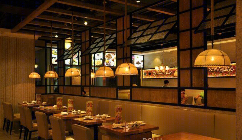 粗米淡茶粗粮馆餐厅装饰设计(壹海城店)实景照片-19