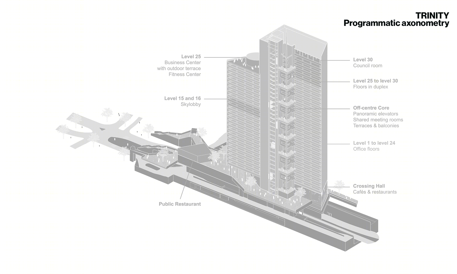 法国巴黎 La Défense 区 Trinity Tower 办公楼丨Cro&Co Architecture-64