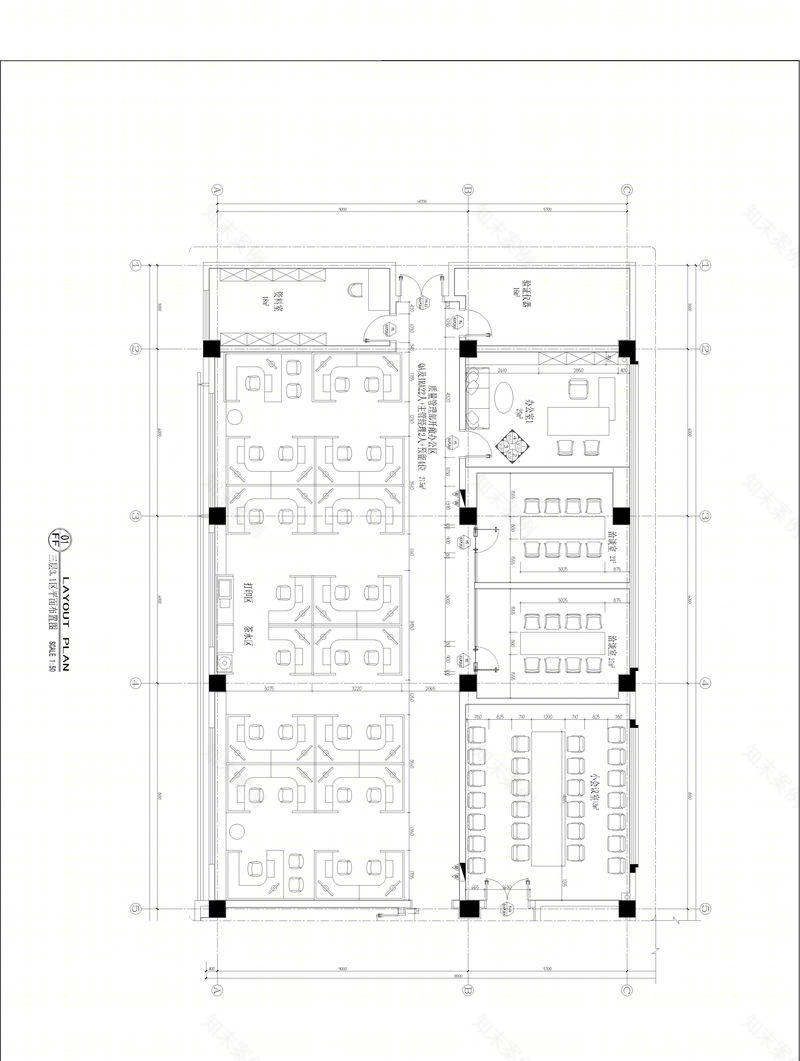 九新药业办公楼装饰设计工程-3