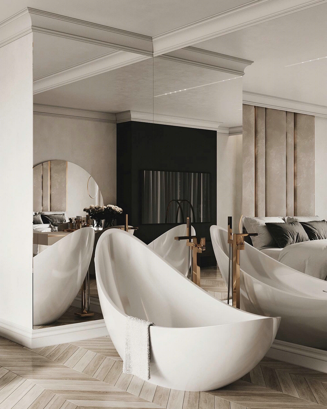 白色系+金属 体验舒适精致的生活-8