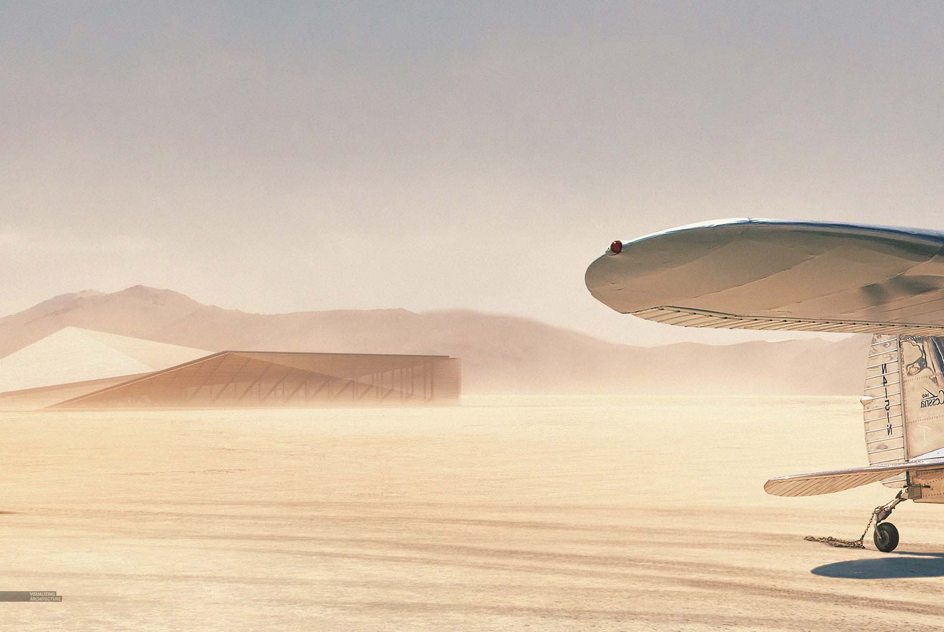 沙漠中的当代建筑-19