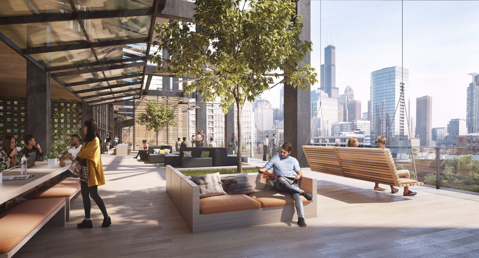 豪华办公楼金属框架结构-15