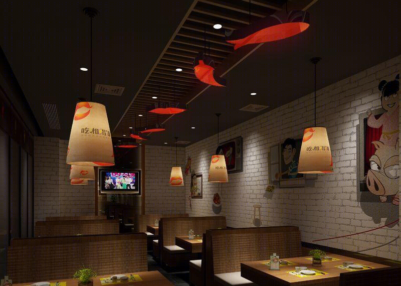 王武林丨中餐厅丨长沙吃湘喝辣餐厅空间设计-7