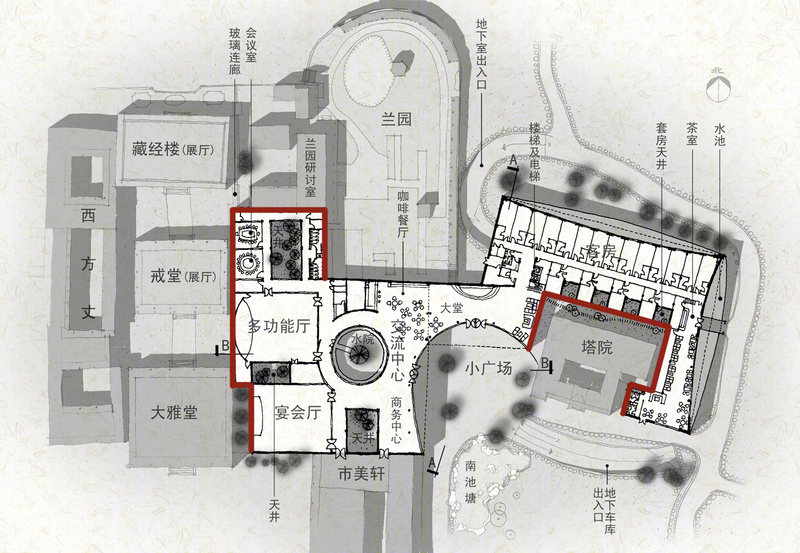 成都杜甫草堂国际文化交流中心建筑设计-27