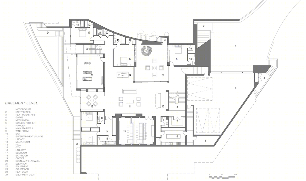Laurel II House 比佛利山庄奢华别墅设计丨美国洛杉矶丨Annette English and Associates-13