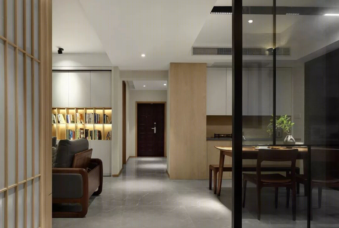 陶然·居 | 原木色与黑的沉稳时尚碰撞-12