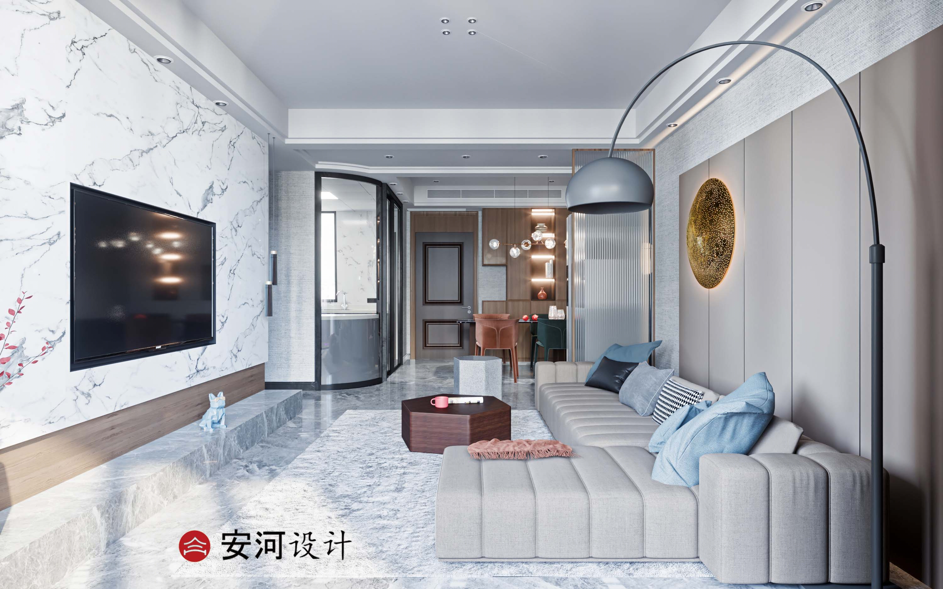 绍兴安河装饰现代新作，演绎极简生活美学-1