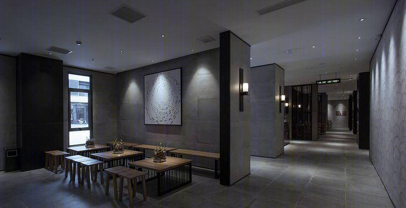 本素旗舰店 | 官艺打造隔而不断的私密用餐空间-2