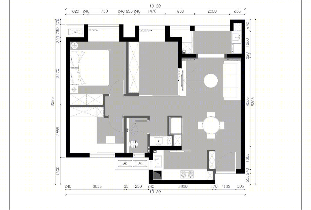 94m²现代简约浪漫满屋丨武汉三伏设计-6