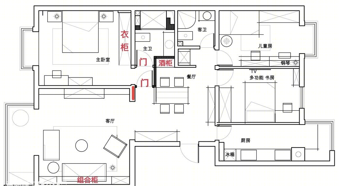 肖毅峰工作室平层改造-35