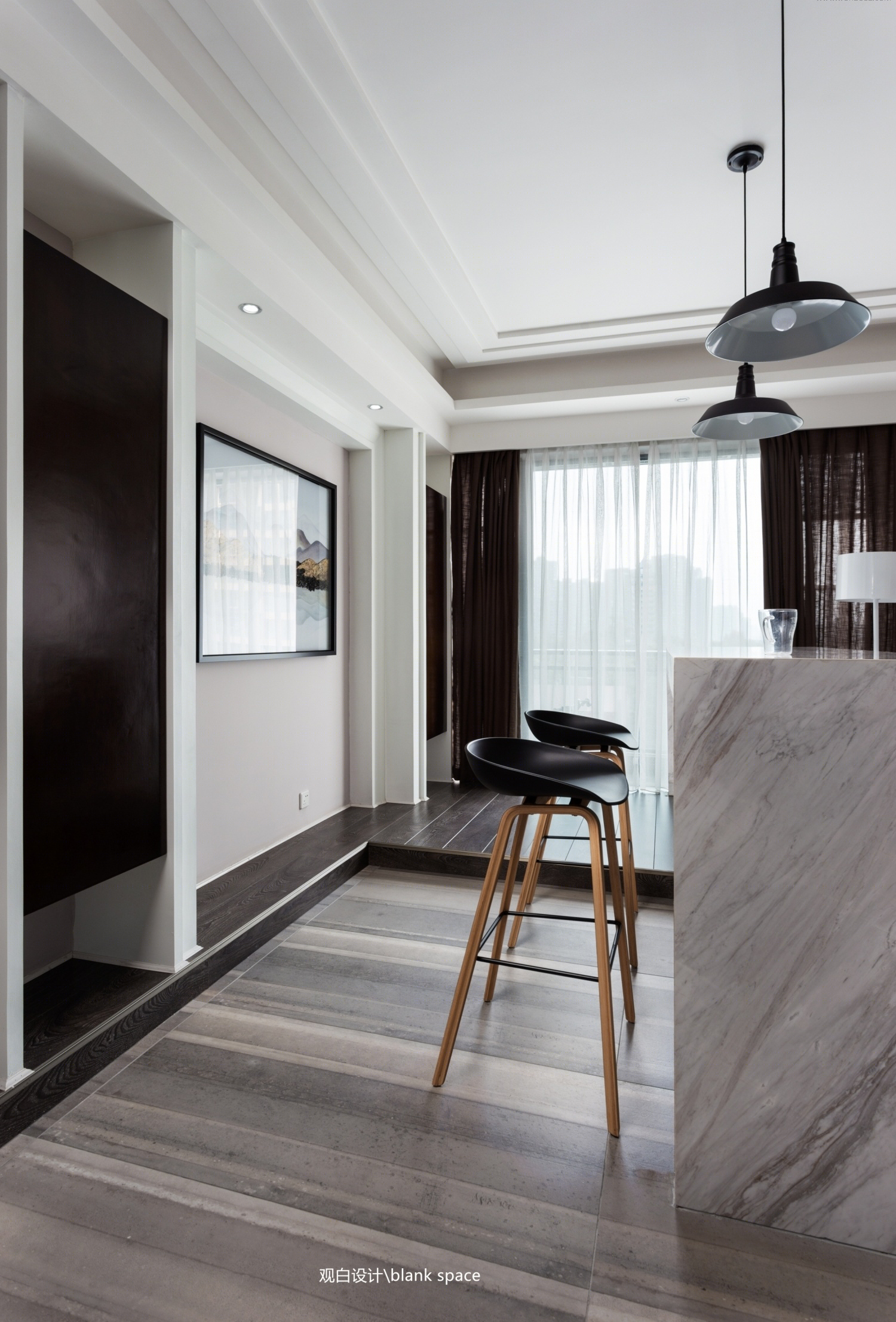 现代港式混搭,三室两厅的完美空间演绎-25