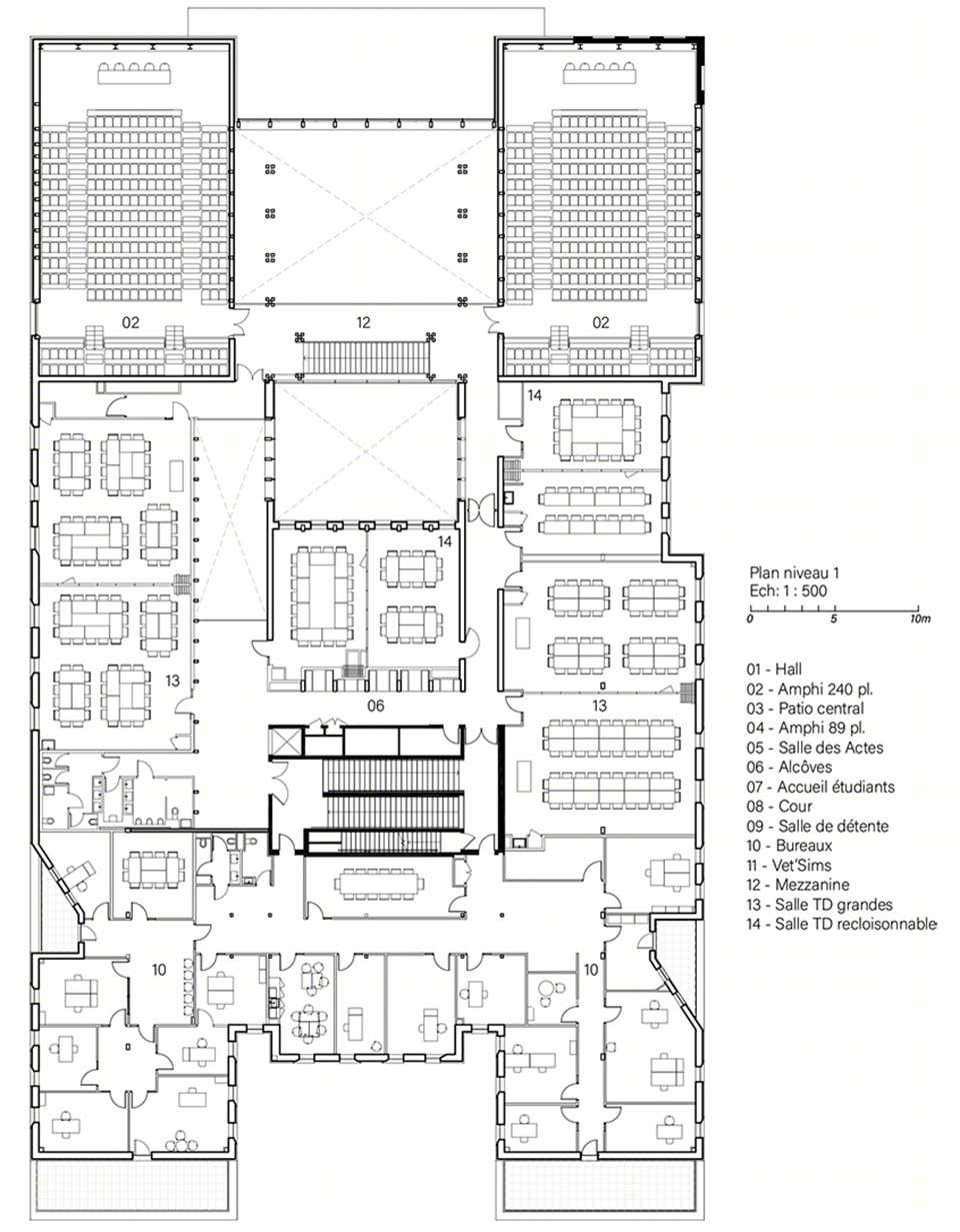 法国国立阿尔福兽医学校翻新工程丨ArtBuild Architects-126