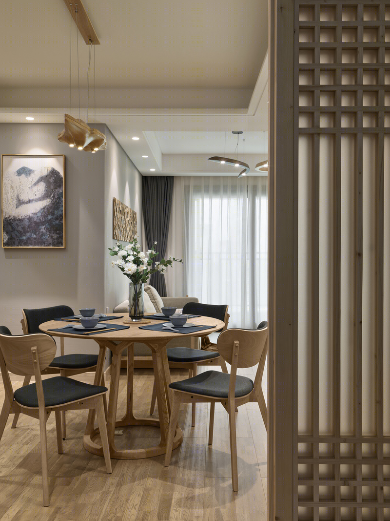 老木头与日式风的完美融合 | 93m²四室两厅改造案例-33