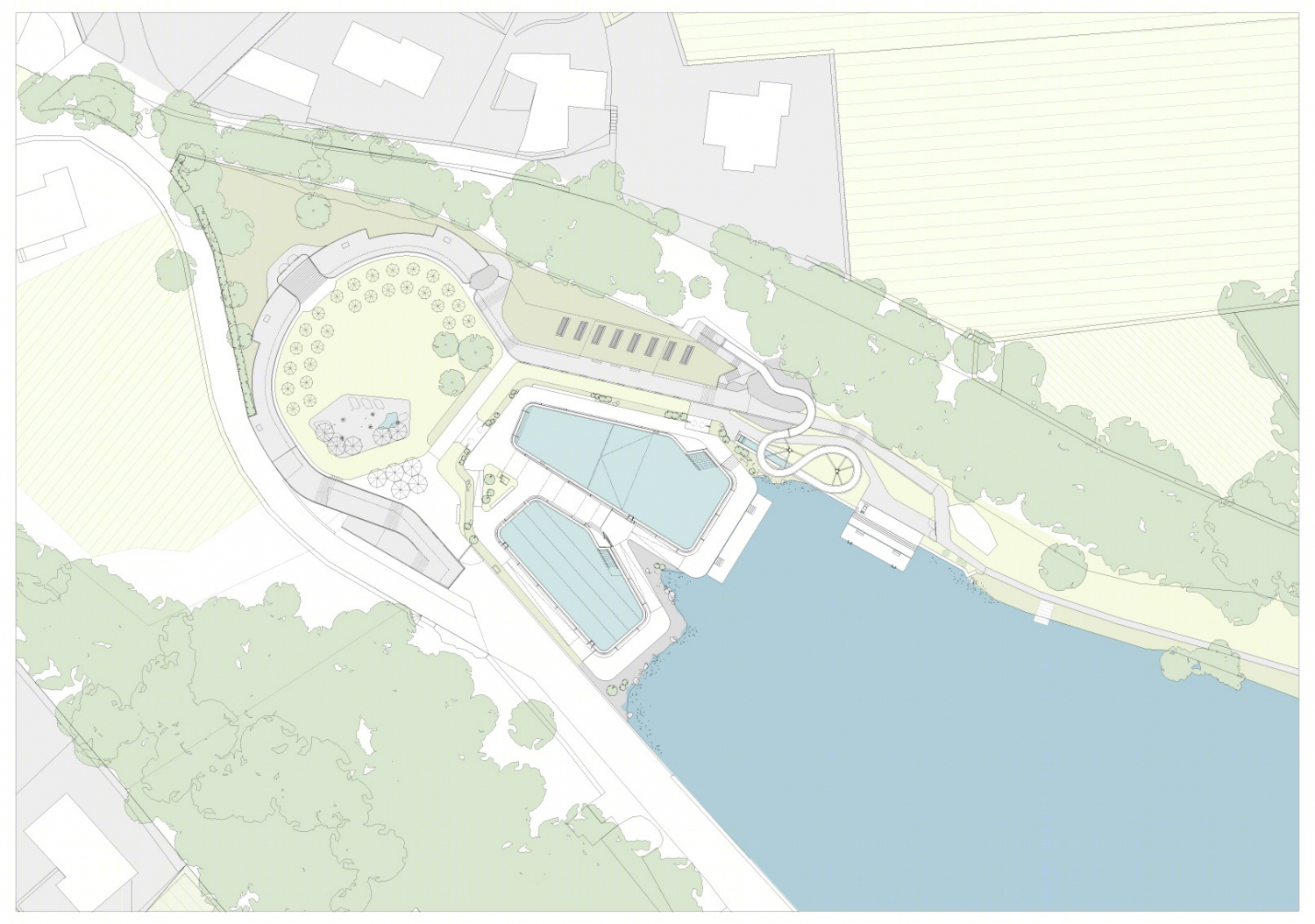 瑞士Géronde浴场翻新丨NAU & Drexler Guinand Jauslin Architekten-33