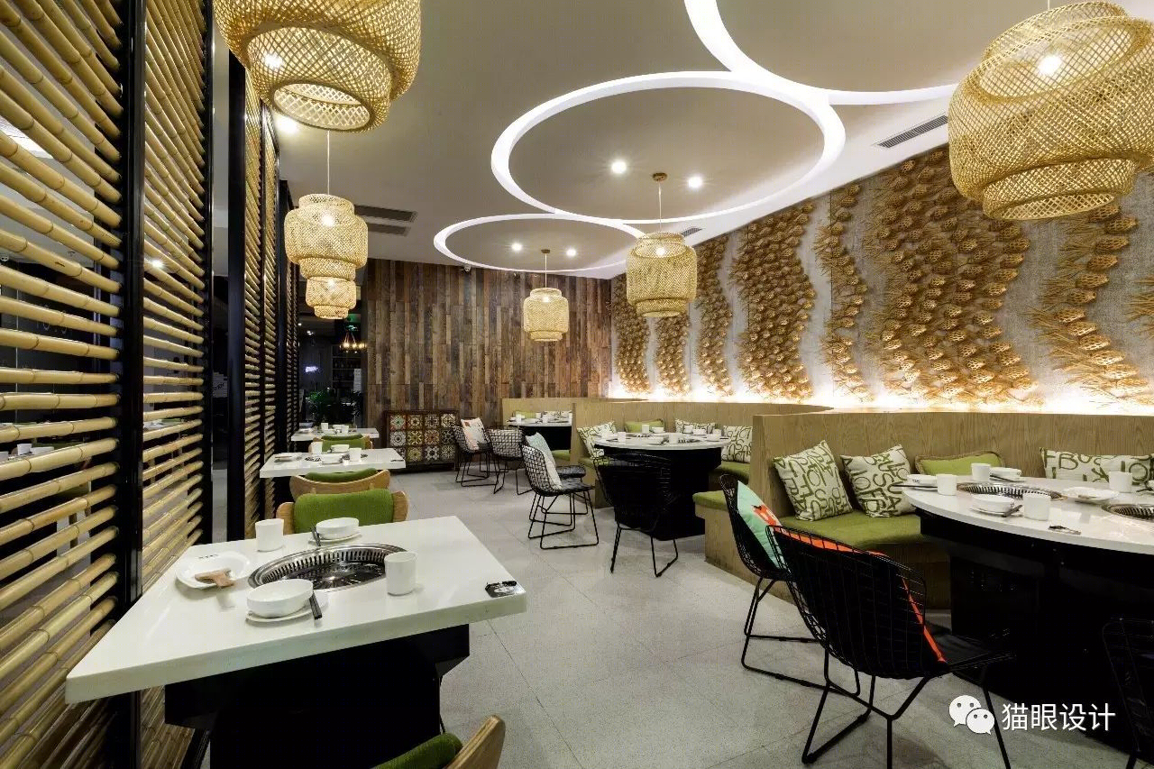 《有鱼吃纸上烤鱼》 | 竹编元素打造轻松休闲就餐空间-22