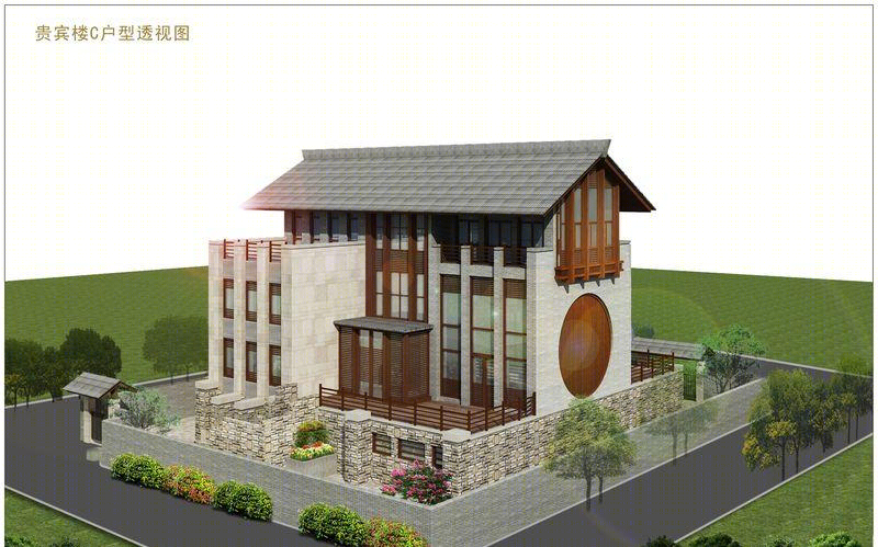 张浩丨五台山国际度假酒店别墅C户型-0