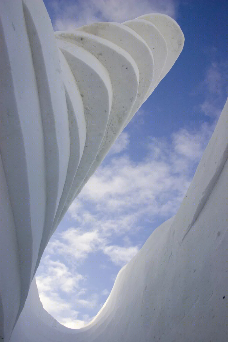 梦幻冰雕 · 芬兰 Zaha Hadid 自然光影艺术-11