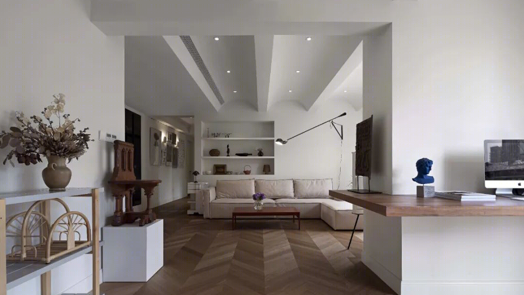 原木黑白灰的复古现代私宅丨中国宁波丨何止设计 | MORE+ DESIGN-5