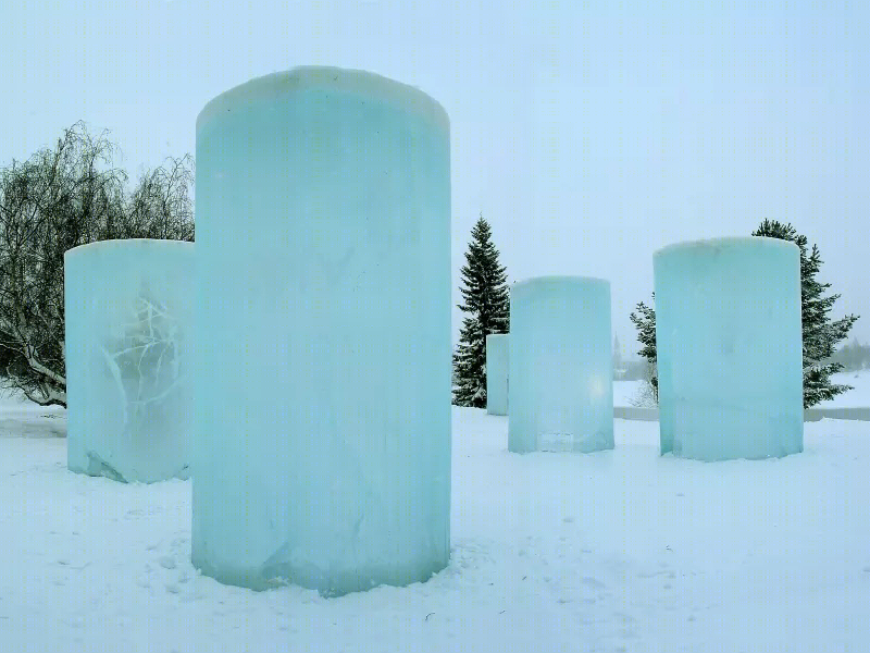 芬兰小熊座冰雕灯笼 | 雪地中的梦幻空间-3