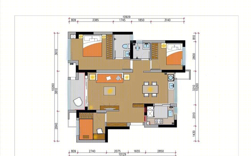 93㎡原木风温馨小屋-57