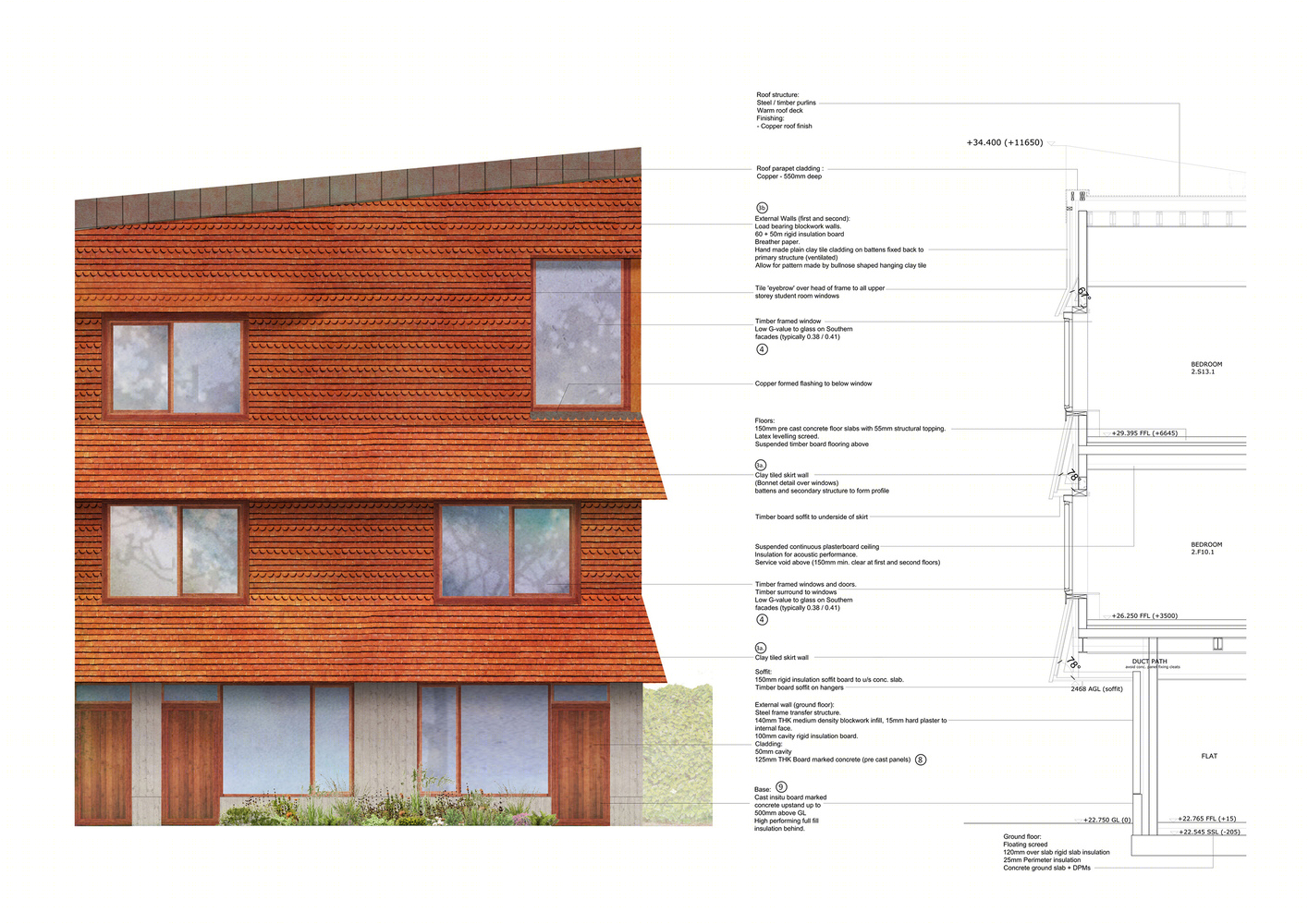 剑桥 36 Storey's Way 学生公寓丨英国剑桥丨Cottrell & Vermeulen Architecture-46