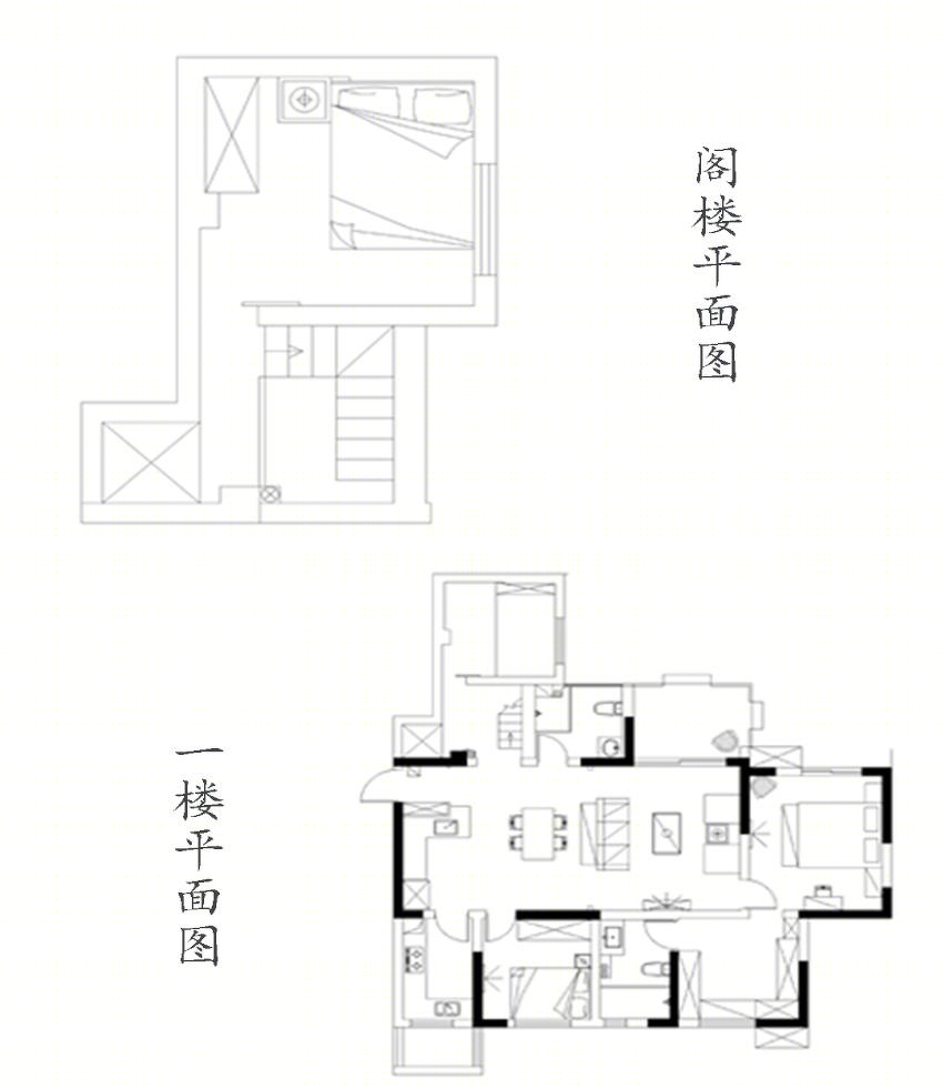 复古轻奢,螺旋楼梯的家-30