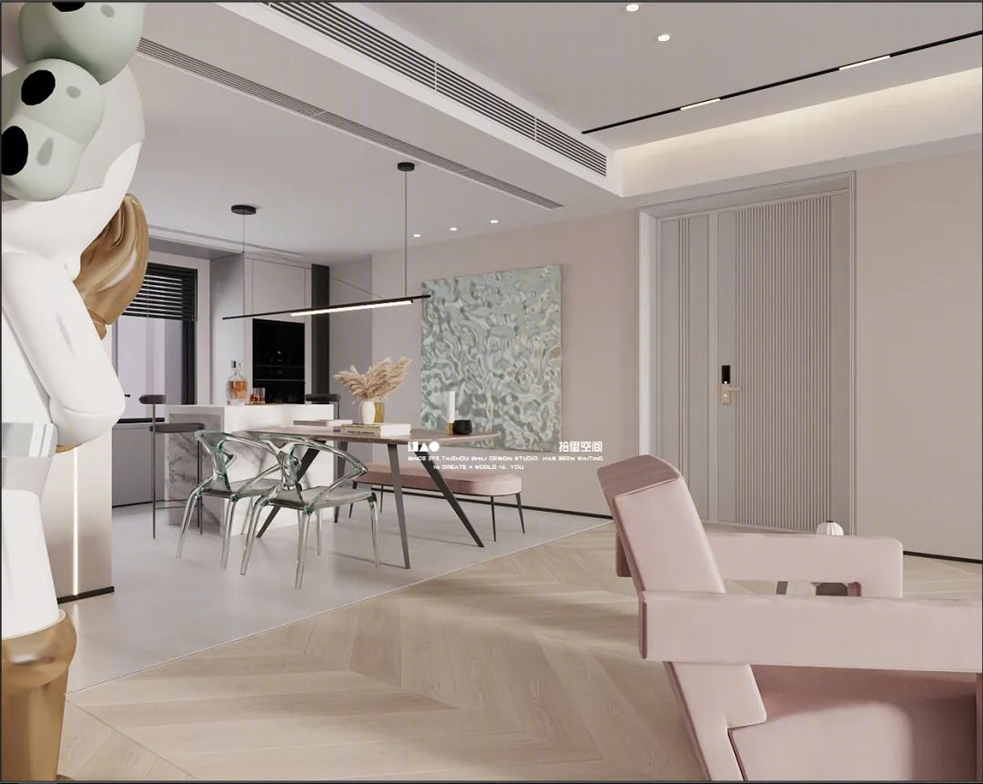 玉环吾悦 180m²原木简约风家居设计丨中国台州丨拾里空间·大宅设计-16