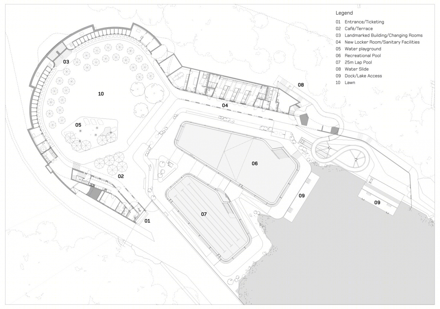 瑞士Géronde浴场翻新丨NAU & Drexler Guinand Jauslin Architekten-36
