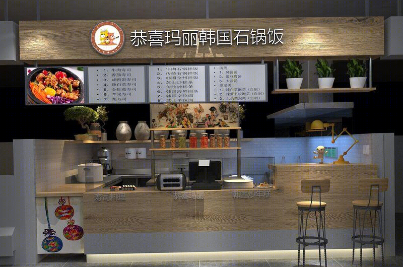 商场石锅拌饭店铺设计-18