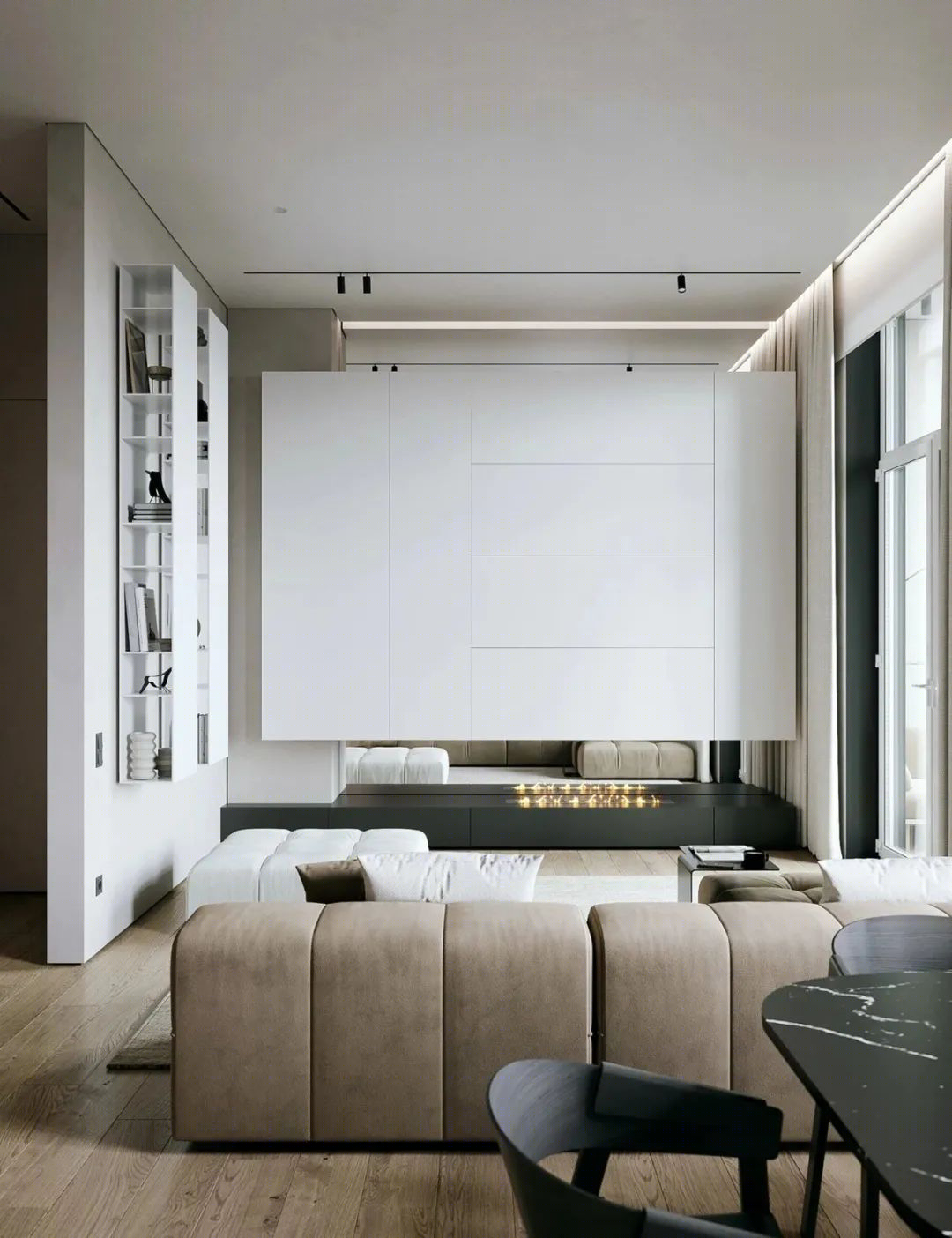 140㎡极简公寓丨俄罗斯设计师ANOVA INTERIOR DESIGN-14