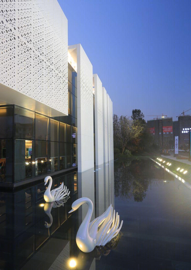 杭州莱蒙水榭春天样板间——现代简约风格的景观设计-4