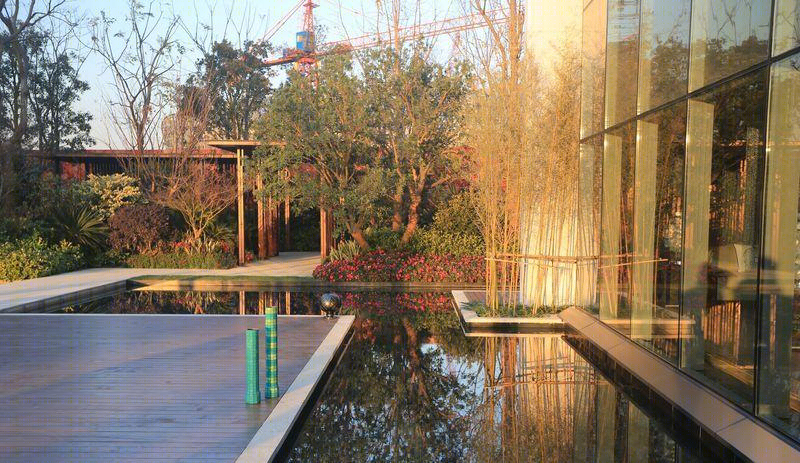 杭州莱蒙水榭春天样板间——现代简约风格的景观设计-7