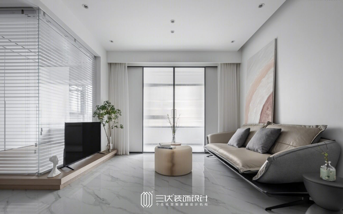 94m²现代简约浪漫满屋丨武汉三伏设计-15