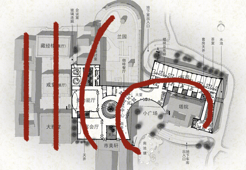 成都杜甫草堂国际文化交流中心建筑设计-31