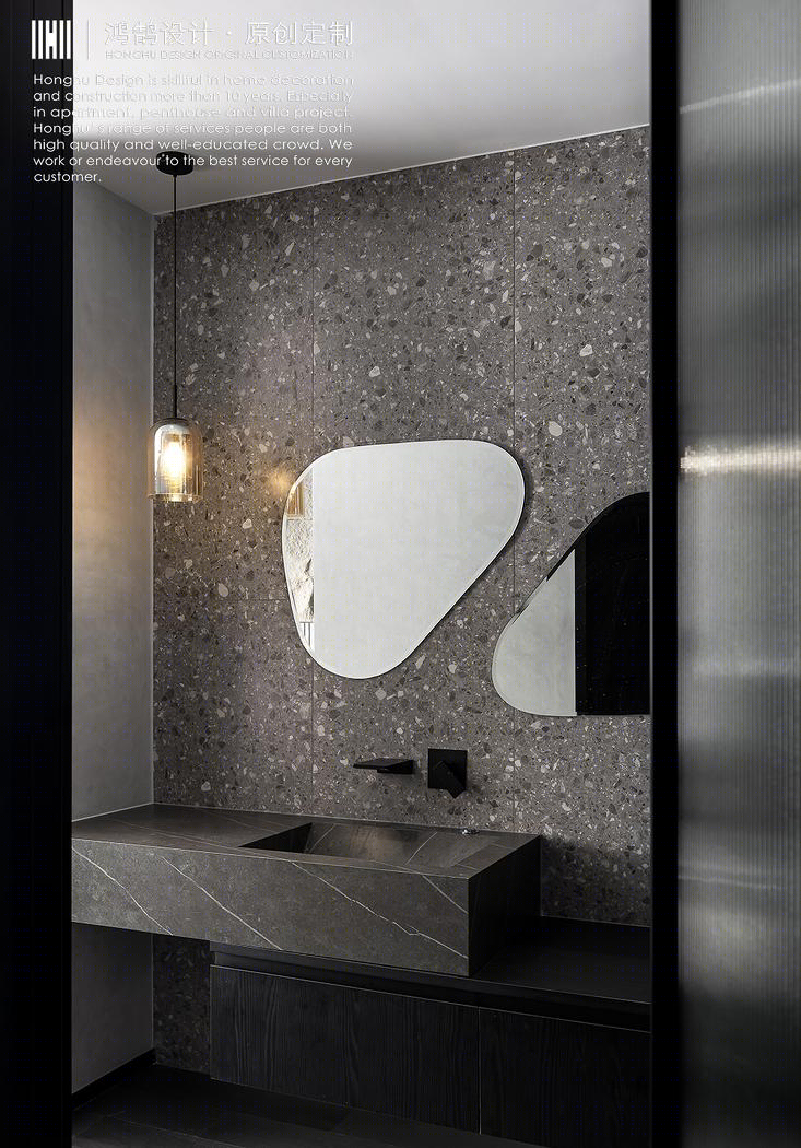 黑白交融的 240m²纯粹生活美学之家-36