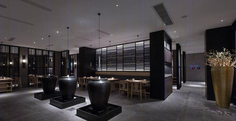 本素旗舰店 | 官艺打造隔而不断的私密用餐空间-5