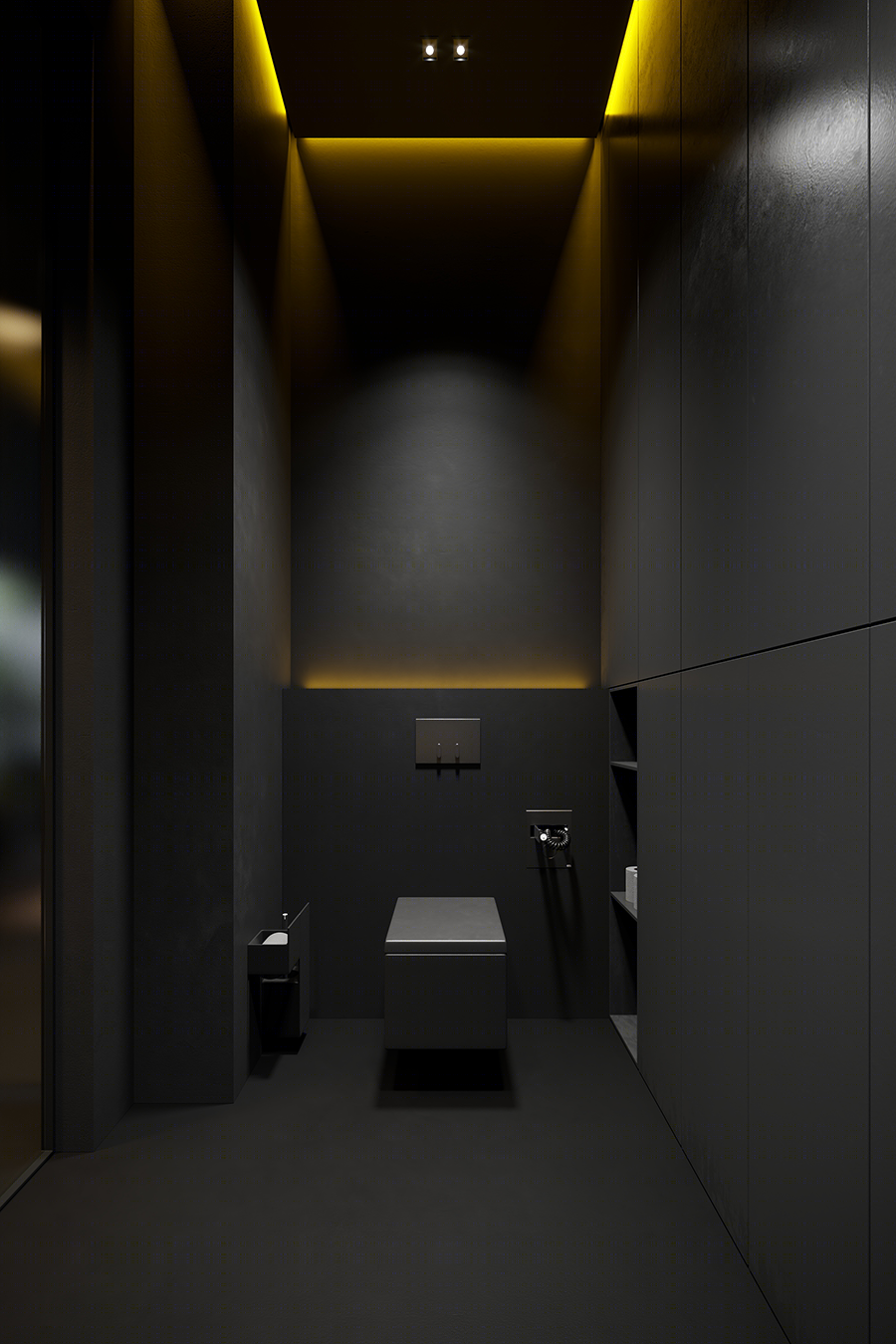 高级黑++自然绿家居空间设计丨Igor Sirotov Architects-43