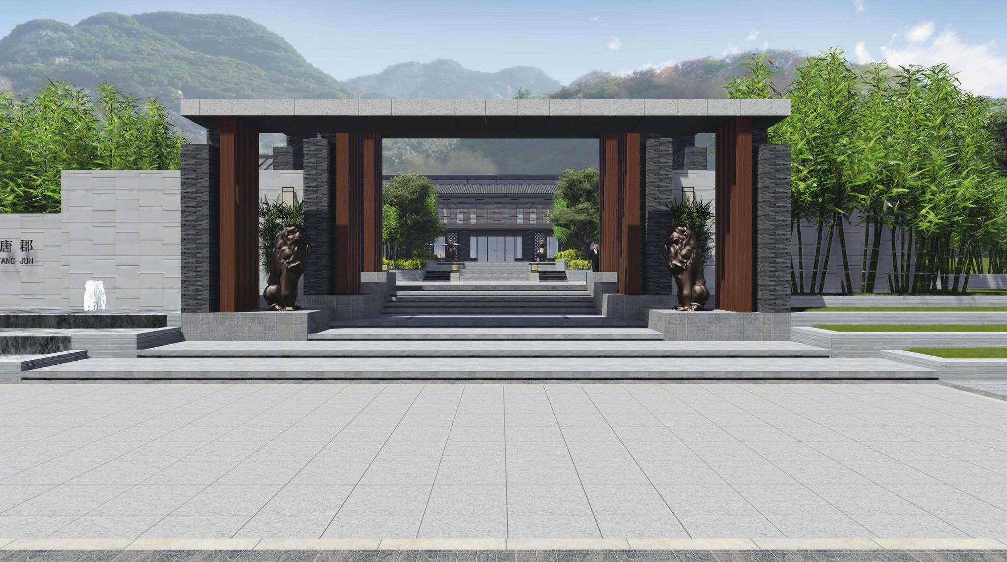 西安南山唐郡居住景观-6