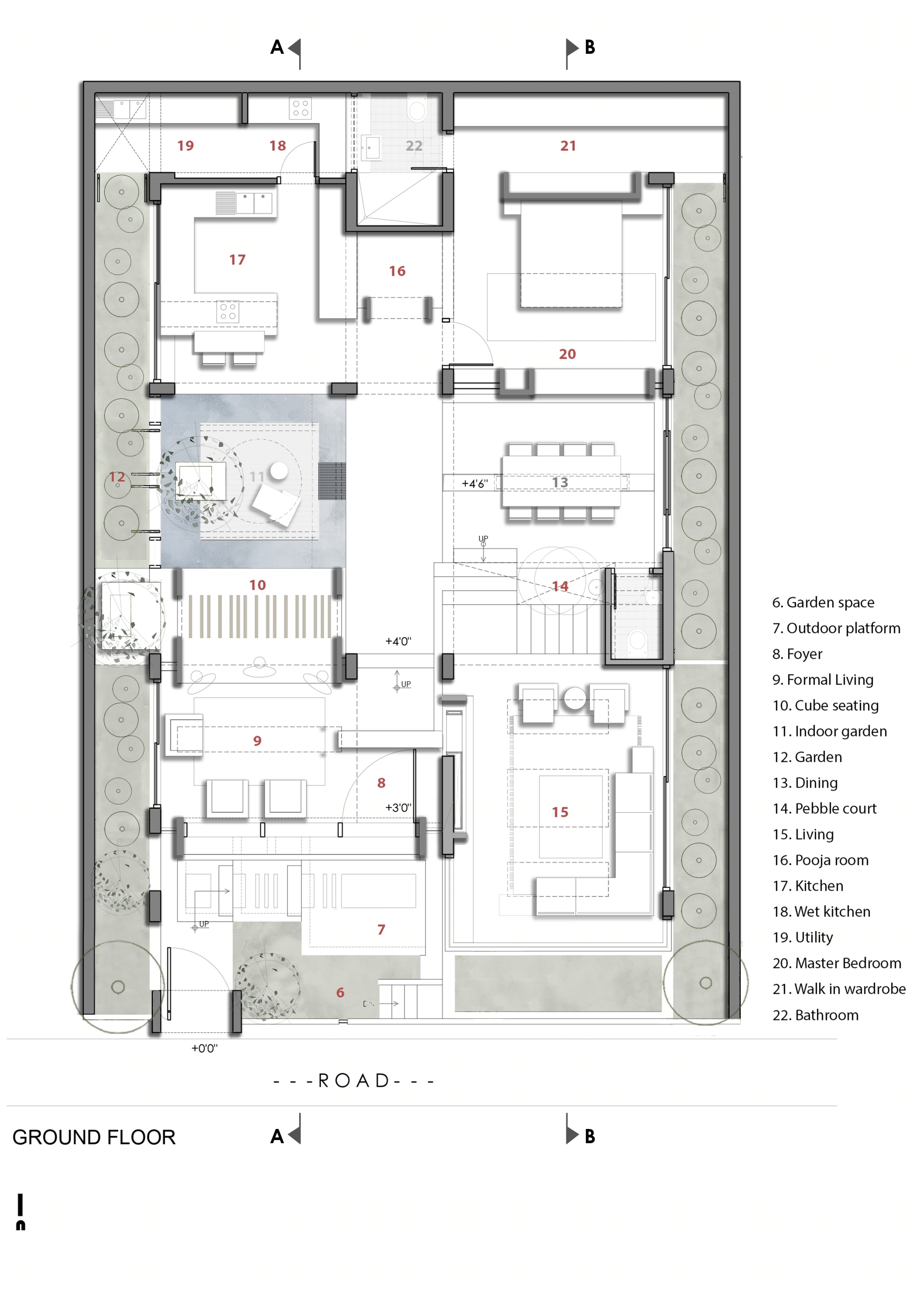 Le Tranquil House · 现代简约的宁静别墅设计丨印度本地治里-6