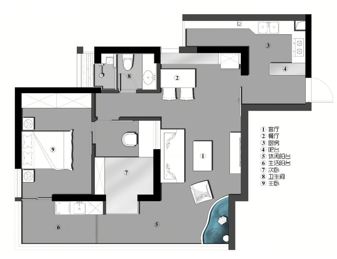 深圳深物业新华城 73㎡日式原木空间设计-45