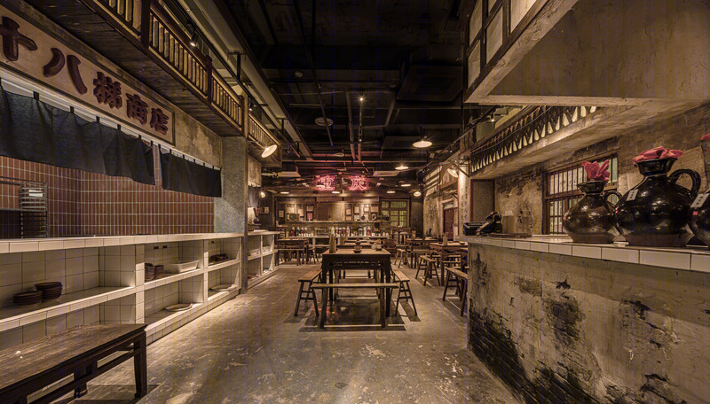 重庆“饭粑跎”餐厅 | 重现老山城记忆的设计佳作-25