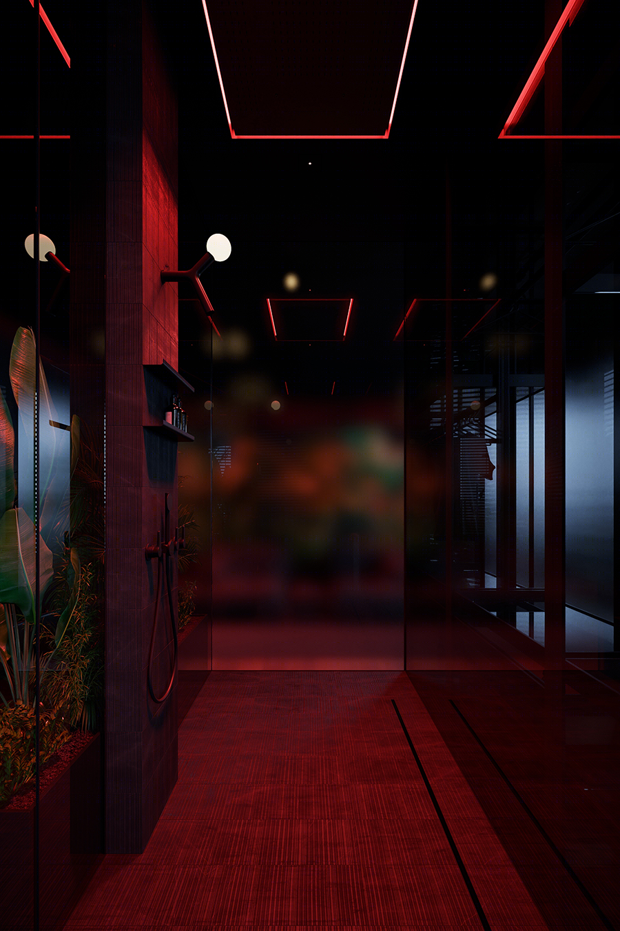 高级黑++自然绿家居空间设计丨Igor Sirotov Architects-46
