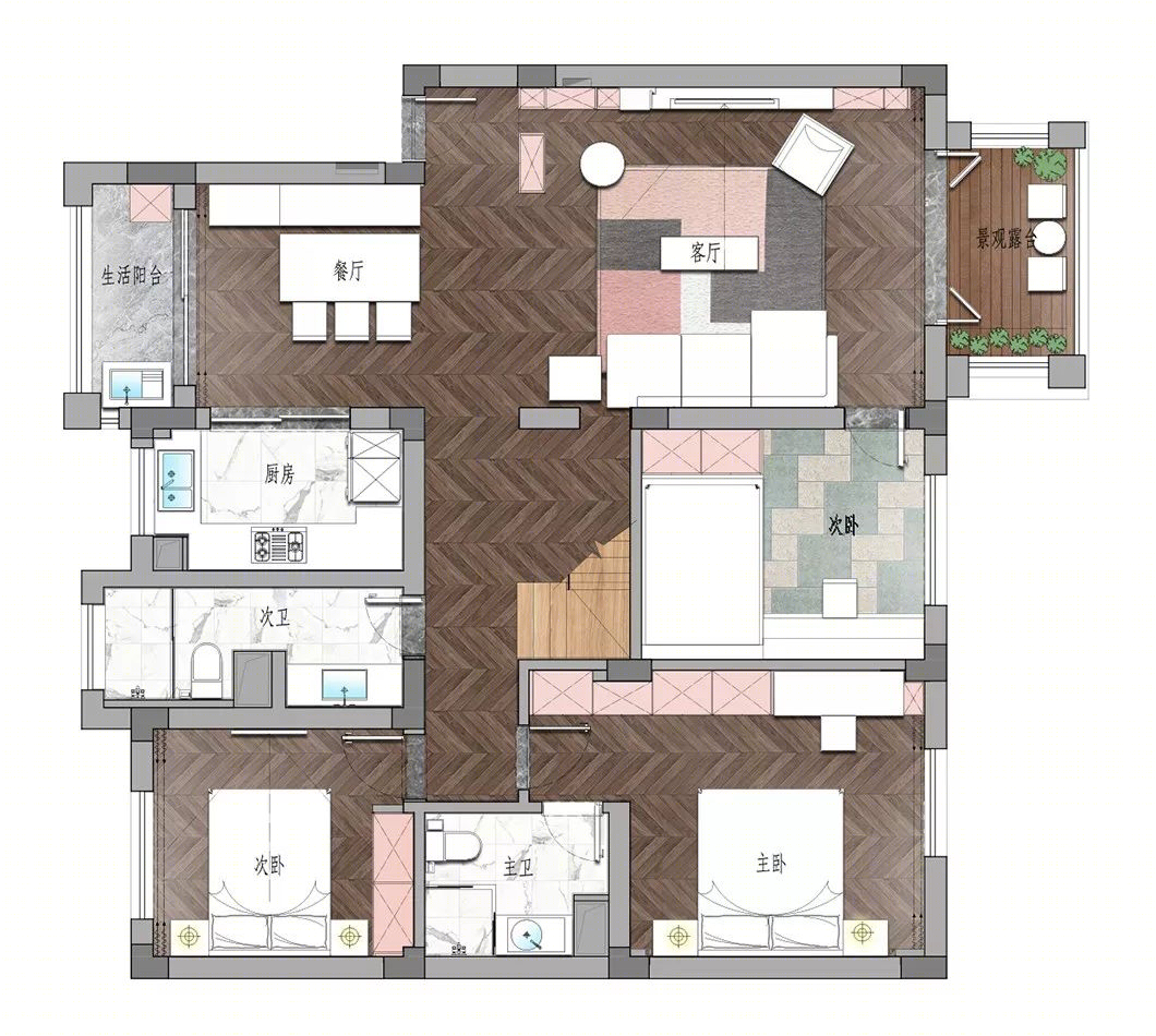 轻舟打造的原木绿意生活空间-59